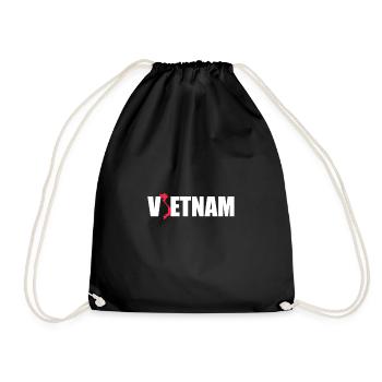Vietnam vietnamien Cadeau - Sac de sport léger - noir - Devant