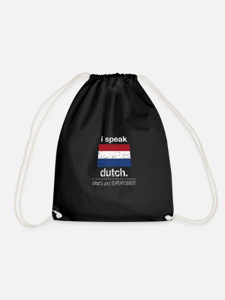 Holland Netherlands Dutch Dutch - Drawstring Bag - black