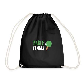 Tennis de table - Sac de sport léger - noir - Devant