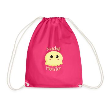 Kuschel Monster - Turnbeutel - Fuchsia - Vorne