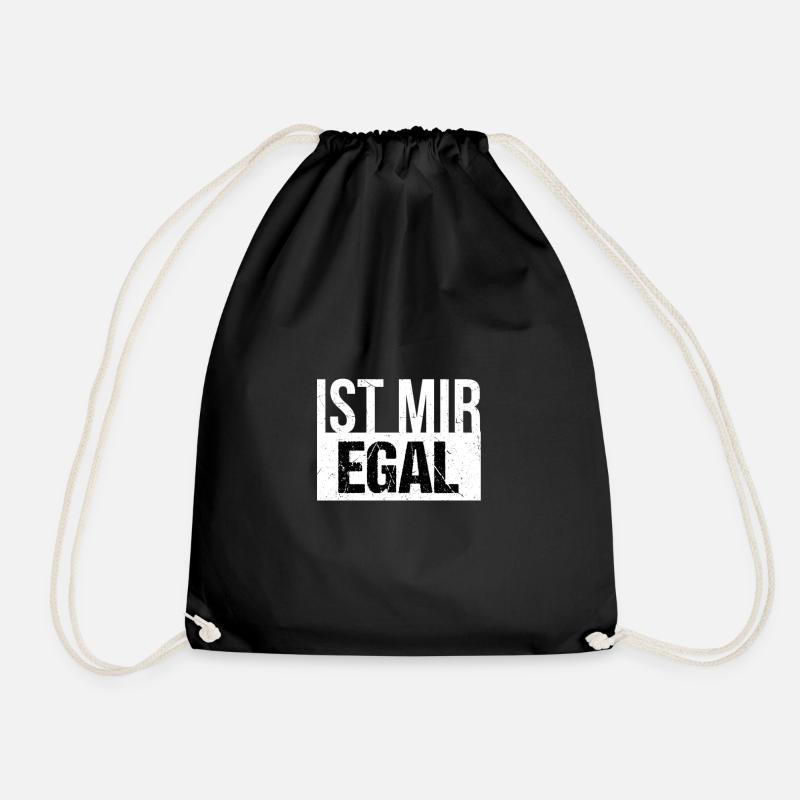 Ist Mir Egal - Turnbeutel - Schwarz