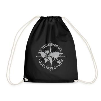 Boussole Backpacker voyage carte du monde Aventure - Sac de sport léger - noir - Devant