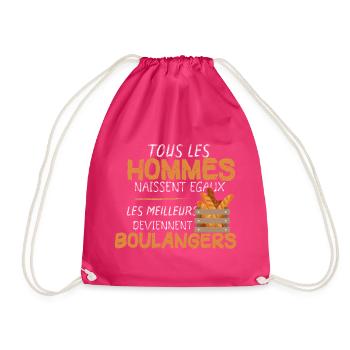 Homme - Boulanger - Boulangerie - Meilleur - Drôle - Sac de sport léger - fuchsia - Devant