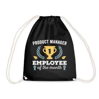 Product Manager Employee of the Month - Drawstring Bag - black - Front