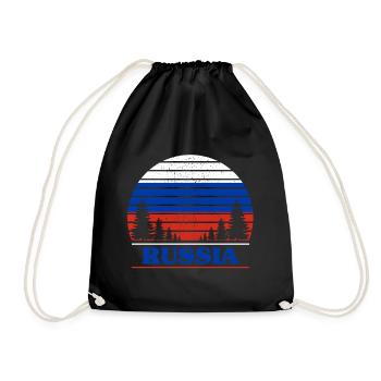 Russie - Sac de sport léger - noir - Devant