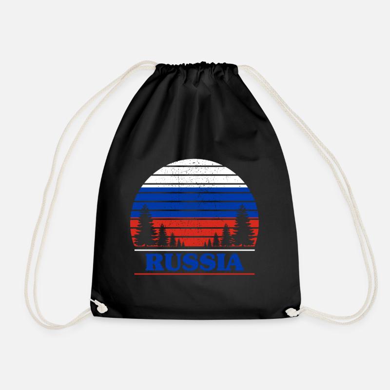 Russland - Turnbeutel - Schwarz