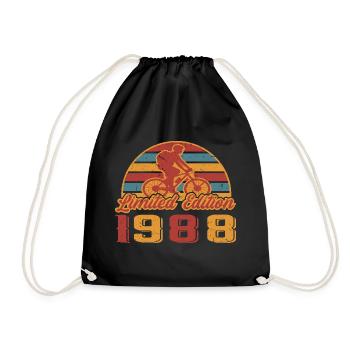 Bicycle Mountain Bike Bicycles Bike Year of construction 1988 - Drawstring Bag - black - Front