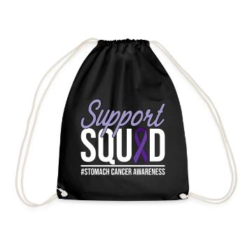Support Squad - Stomach Cancer Awareness - Turnbeutel - Schwarz - Vorne