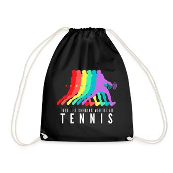 Tous les Chemins Mènent au Tennis - Sac de sport léger - noir - Devant