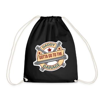 Cadeau de fête des pères pour papa pour la fête des hommes - Sac de sport léger - noir - Devant
