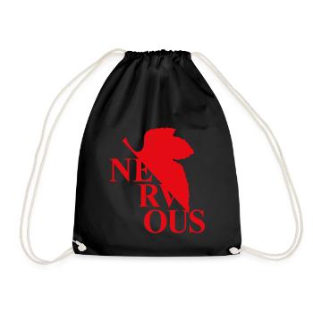 EVA NERVous Logo Parody - Drawstring Bag - black - Front