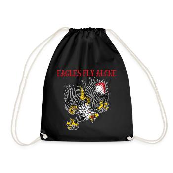 Eagles Fly Alone Tatouage traditionnel old school - Sac de sport léger - noir - Devant