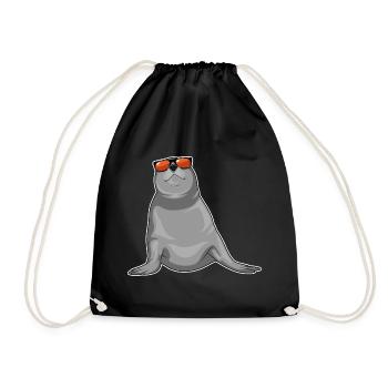 Seal Sunglasses - Drawstring Bag - black - Front