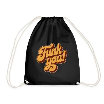 Funk Soul Music Funk You Retro 60s 70s 80s - Turnbeutel - Schwarz - Vorne