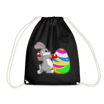 Bunny Easter Boxes - Drawstring Bag - black - Front