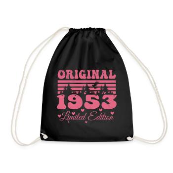 Geschenk zum 71. Geburtstag der Frau 1953 | Jahrgang 1953 - Turnbeutel - Schwarz - Vorne