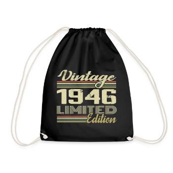 Anniversaire 78 Ans Millésime 1946 Cadeau 1946 - Sac de sport léger - noir - Devant