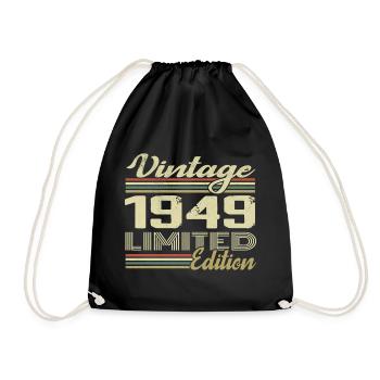 Anniversaire 75 Ans Millésime 1949 Cadeau 1949 - Sac de sport léger - noir - Devant