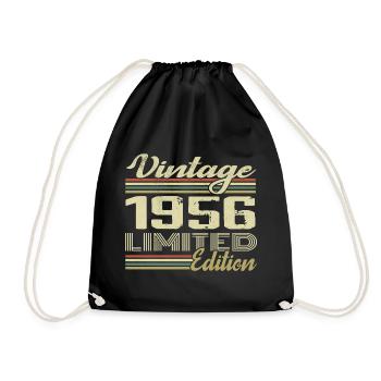Anniversaire 68 Ans Millésime 1956 Cadeau 1956 - Sac de sport léger - noir - Devant