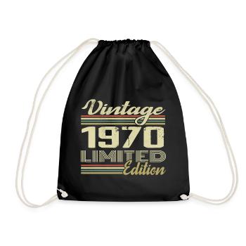 Anniversaire 54 Ans Millésime 1970 Cadeau 1970 - Sac de sport léger - noir - Devant