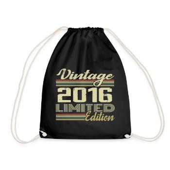 Anniversaire 8 Ans Millésime 2016 Cadeau 2016 - Sac de sport léger - noir - Devant