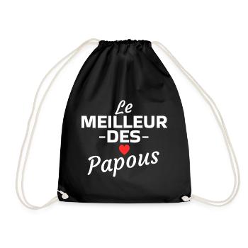 Design Graphique Le Meilleur des Papous - Sac de sport léger - noir - Devant