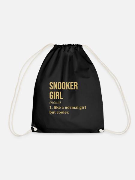 Snooker Snooker Snooker - Drawstring Bag - black