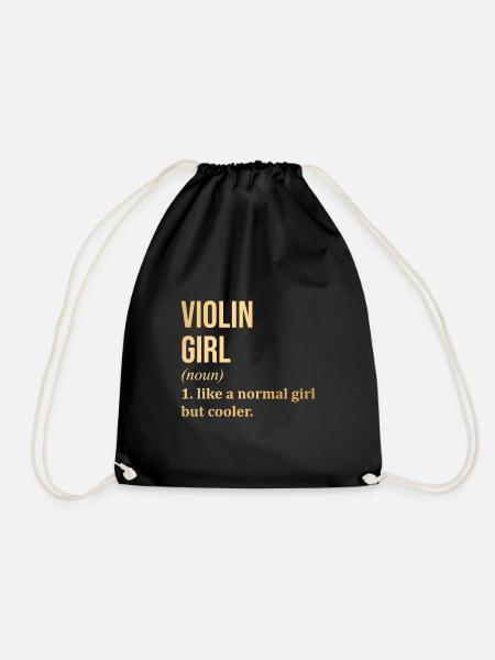 Violine Violine Violine - Turnbeutel - Schwarz