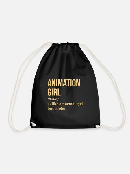 Animation Animation Animation - Turnbeutel - Schwarz