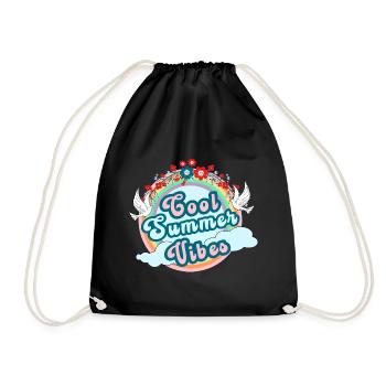 Ambiance estivale cool, nervosité estivale - Sac de sport léger - noir - Devant