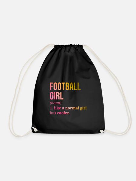 Fußball Fußball Fußball - Turnbeutel - Schwarz