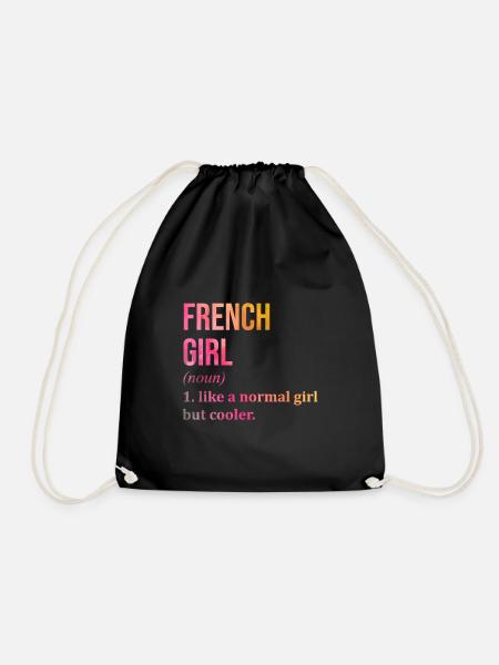 Frankreich, Frankreich, Frankreich - Turnbeutel - Schwarz