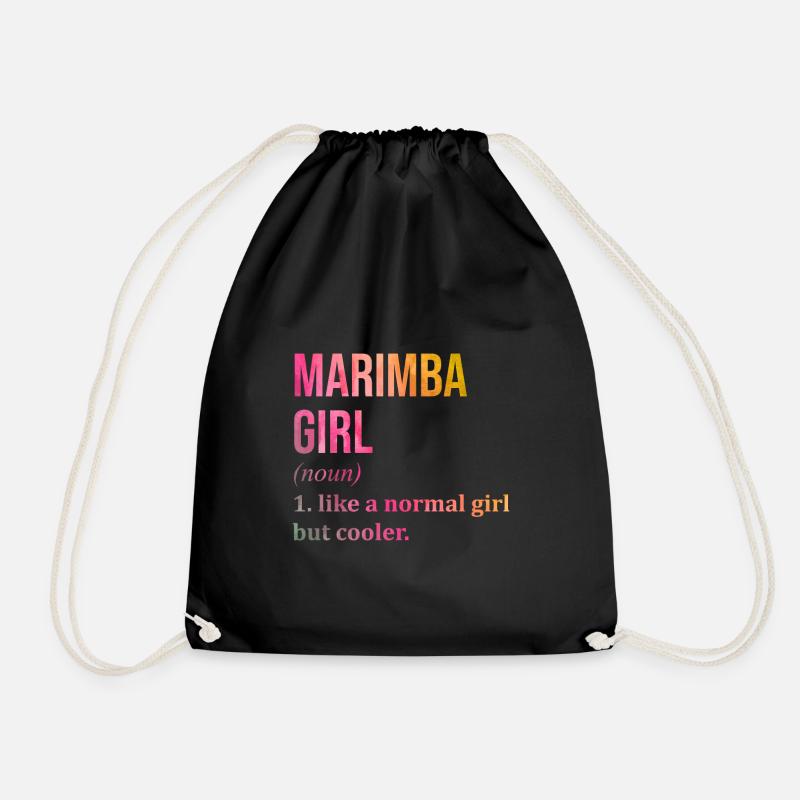 Marimba - Turnbeutel - Schwarz
