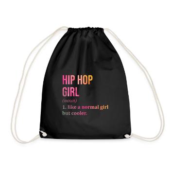 Hip Hop Hip Hop Hip Hop - Turnbeutel - Schwarz - Vorne