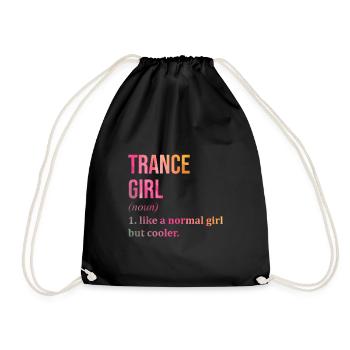 Trance - Drawstring Bag - black - Front