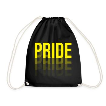 Gay Pride Typografie - Turnbeutel - Schwarz - Vorne