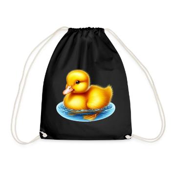Caneton Canard Canard Canard - Sac de sport léger - noir - Devant