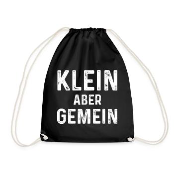 Sarcastic saying: Small but mean - Drawstring Bag - black - Front