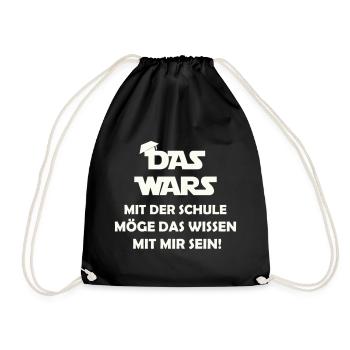 The war with the school may know that with me se - Drawstring Bag - black - Front