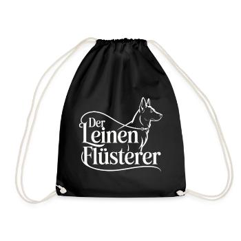 Dog School Dog Lover Dog Trainer - Drawstring Bag - black - Front
