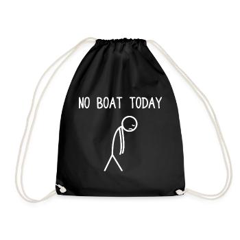 Pas de bateau aujourd’hui Marin Capitaine à la voile - Sac de sport léger - noir - Devant
