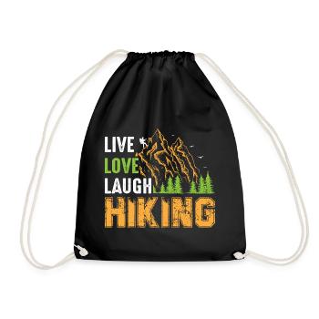 Wander - Drawstring Bag - black - Front