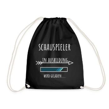 Schauspiel Studium Beruf Ausbildung Schauspieler - Turnbeutel - Schwarz - Vorne
