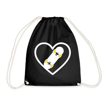 Skateboard Coeur Street Sport Passion - Sac de sport léger - noir - Devant
