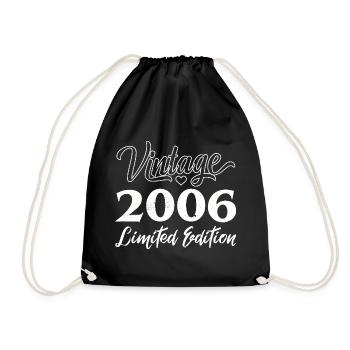 Vintage 2006 Limited Edition Anniversaire Cadeau - Sac de sport léger - noir - Devant