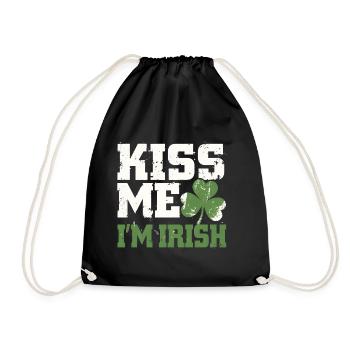 Embrasse-moi, je suis Irish Shamrock - Sac de sport léger - noir - Devant