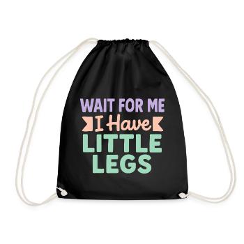 Cute Saying Humor Meme Funny Gift Idea - Drawstring Bag - black - Front