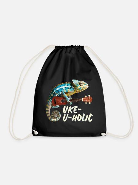 Chamäleon Uke-u-holic - Turnbeutel - Schwarz