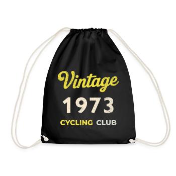 Millésime 1973 – Année de naissance rétro du Cycling Club - Sac de sport léger - noir - Devant