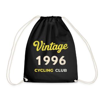 Millésime 1996 – Année de naissance rétro du Cycling Club - Sac de sport léger - noir - Devant